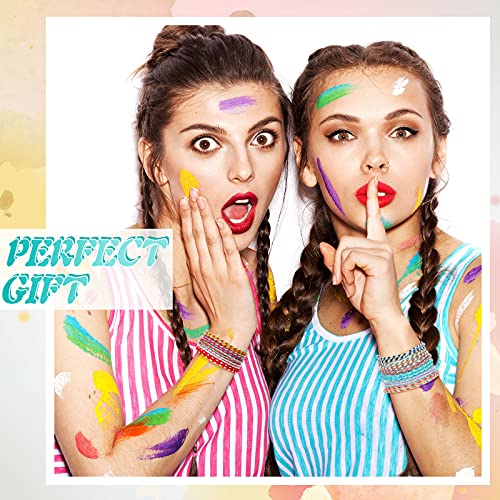 Hicarer 30 Pieces Rope Friendship Bracelets String Wave Handmade Woven Braided Bracelets Adjustable, Waterproof Surfer Bohemian Wrist Cord for Women Men Jewelry Party Accessories (Stylish Style)4