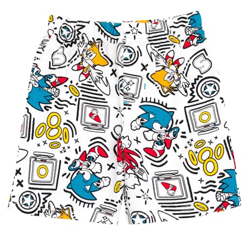 Image of SEGA Sonic the Hedgehog French Terry T-Shirt and Shorts Outfit Set Toddler to Big Kid Sizes (2T - 14-16)