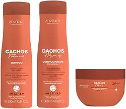 Kit Arvensis Cachos Naturais Shampoo 300ml, Condicionador 300ml e Máscara 2x1 250g