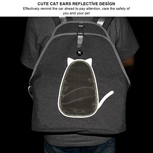 Fishawk Bolsa para transporte de animais de estimação, bolsa frontal respirável para cães (cinza cla