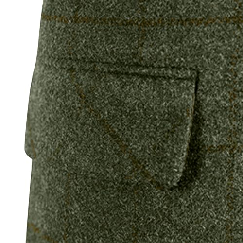 Men's Suit Vest Slim Fit Double Breasted Dress Vest Casual Business Formal Waistcoat Wool Blend Casual3