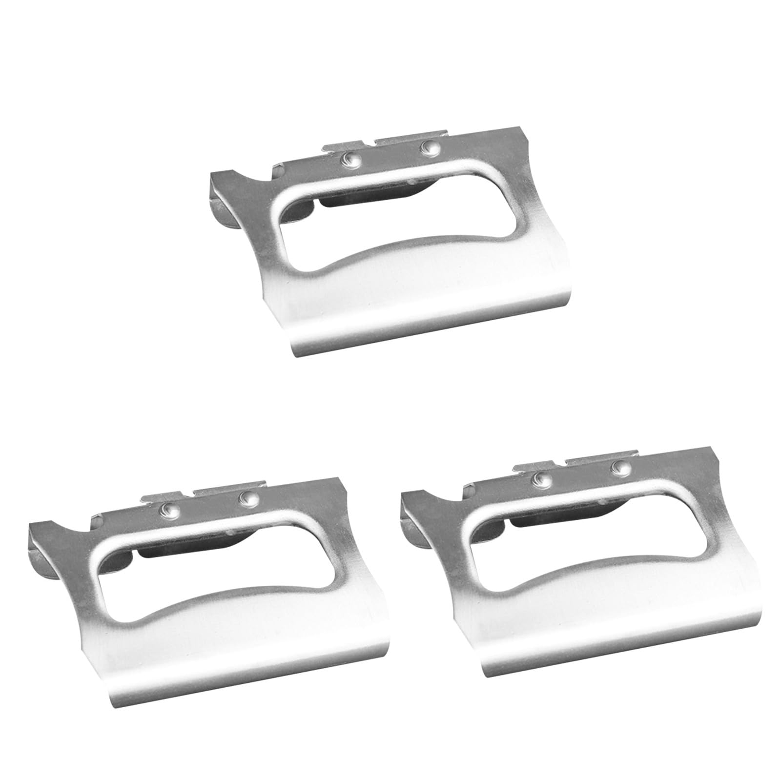3 Stück Manueller Küchendosenöffner aus Edelstahl, Silber