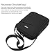CoolBELL 10.6 Inch Shoulder Bag Carrying Day Bag with Adjustable Shoulder Strap Simple Style Sleeve Case for Tablet/iPad (Black)