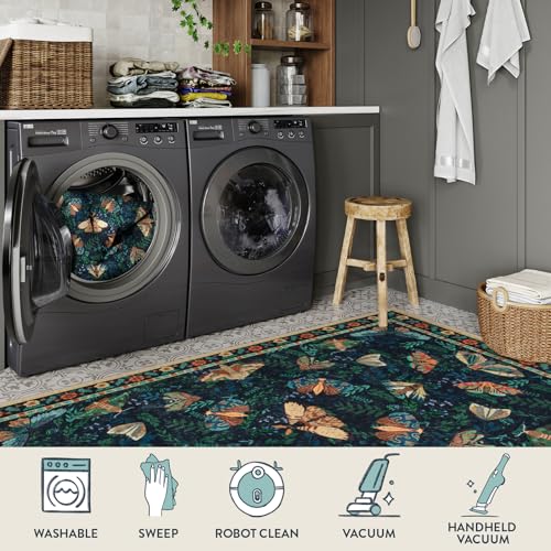 Tapete decorativo Lahome Villette 8x10 azul miniatura 4