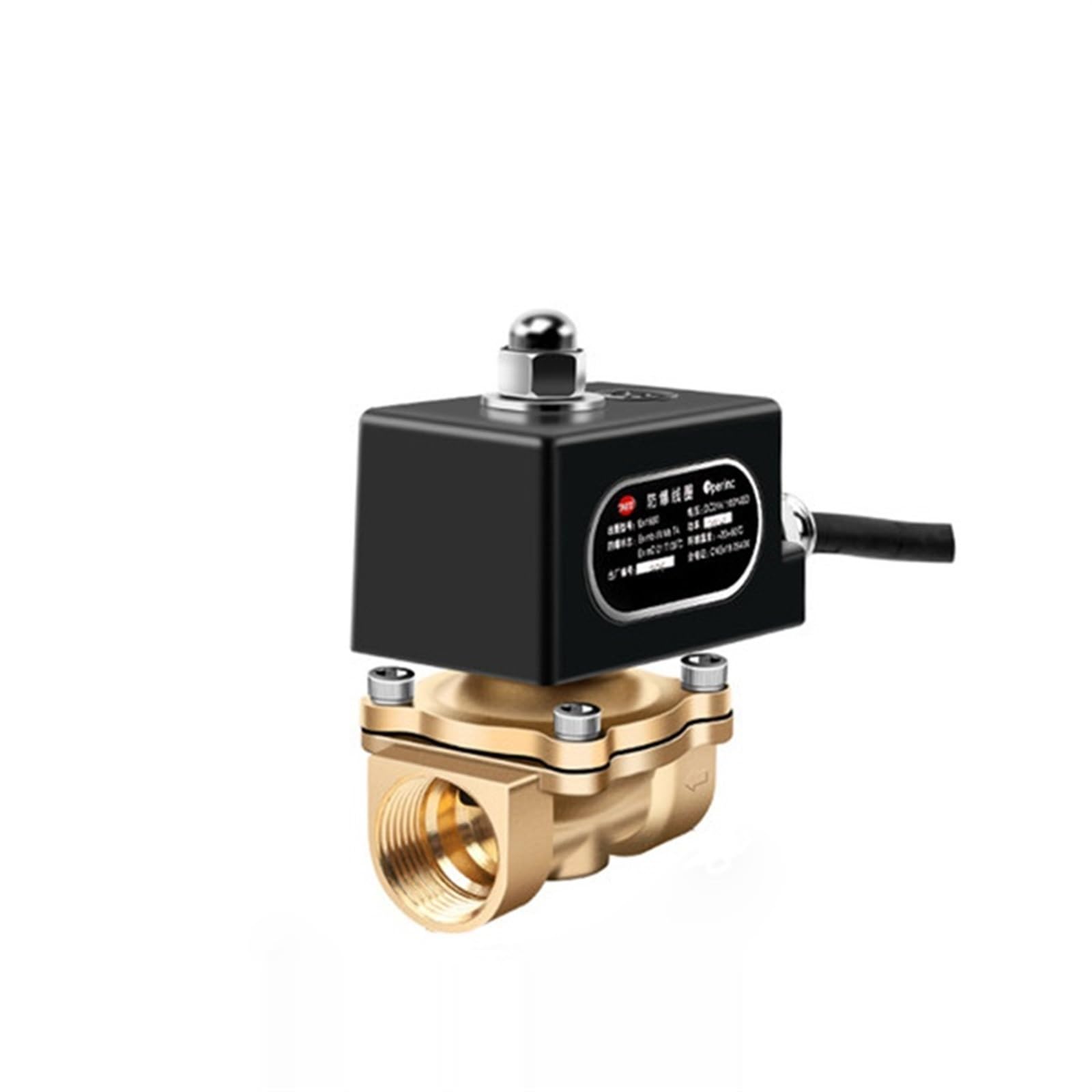 3/4" Brass Explosion Proof Solenoid Valve Normally Closed Natural Gas Control 220V 110V 24V 12V(NPT-380VAC)