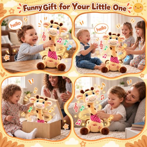 Image of Talking Dancing Giraffe Baby Toys,Repeat What You Say