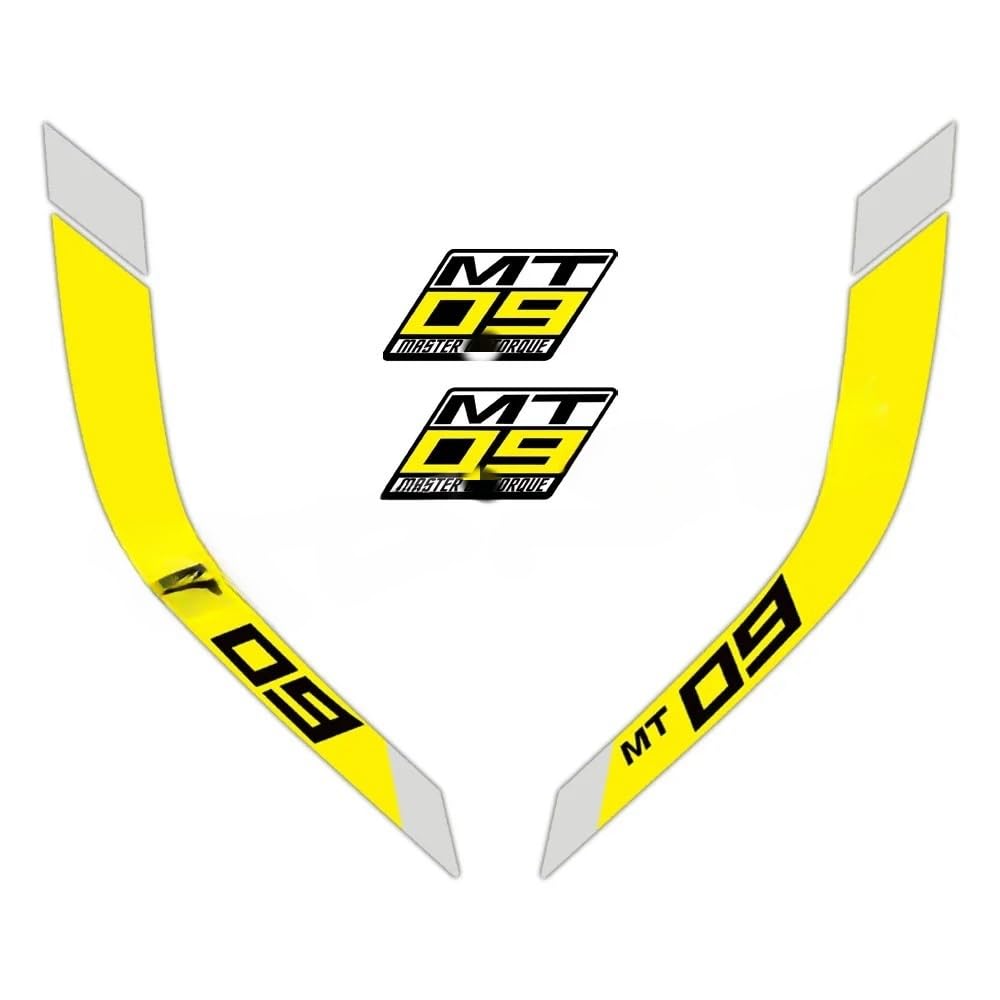 for Ya&maha MT-09 MT09 Mt 09 FZ-09 FZ09 2014-2023 Motorcycle Fuel Tank Stickers Stripe Decals Accessories Motorcycle Tank Pad