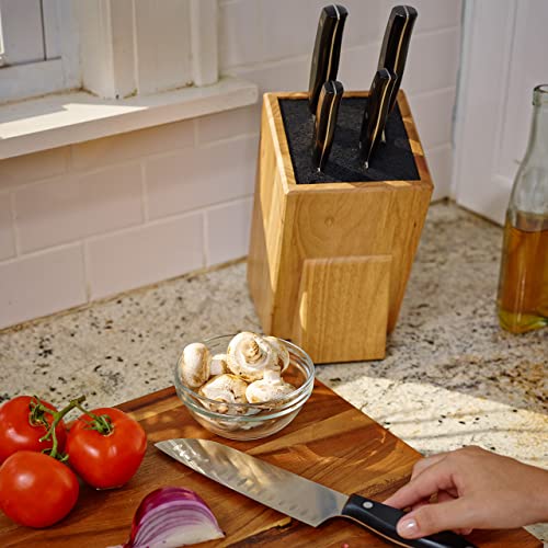 Kapoosh 650 Dice Knife Block, Light Oak Woodgrain thumb #1