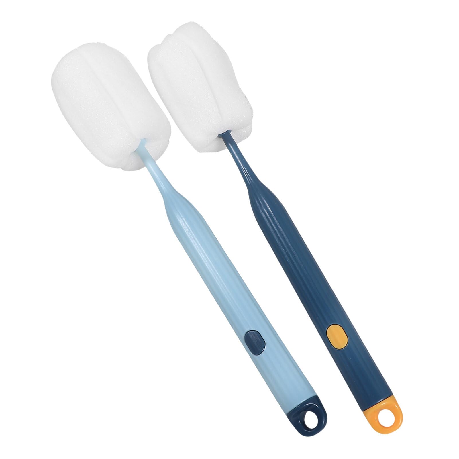 Ipetboom Sponge Bottle Brush: 2pcs Plastic Sponge Cup Brush Feeding Bottle Scrubber Brush Foam Bottle Cleaner Brush for Milk Cup Baby Bottles Coffee Glasses