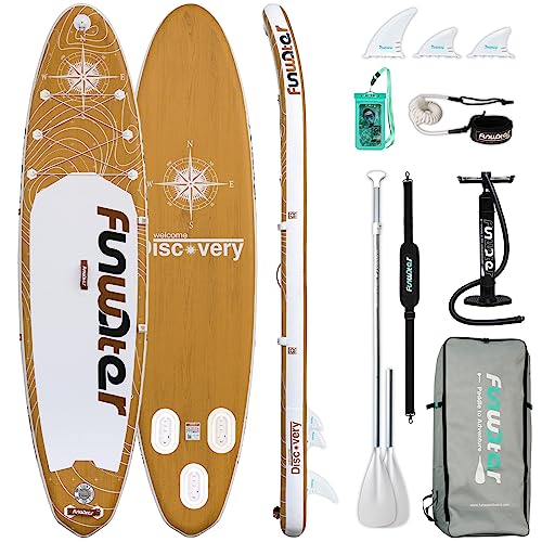 Aufblasbares Stand Up Paddle Board 10 Fuß – Komplett-Set Mit Tasche, Paddel, Pumpe & Zubehör, Rutschfest
