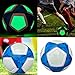 Shurhome Light Up Soccer Glowing Soccer Illuminated Football Glowing Football Glow in Dark Football Light Football Soccer