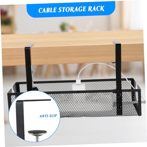 Organizador de Cables Bajo Escritorio Capacidad para Cables, Estante Resistente de Metal para Fácil Almacenamiento y Espacios de Trabajo Ordenados miniatura 2