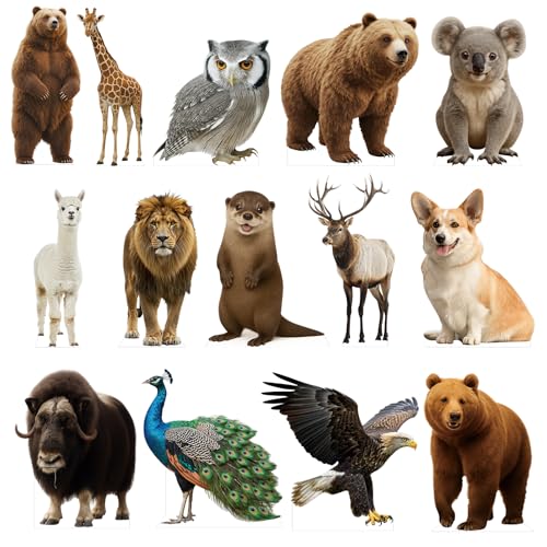 Image of Alpaca Life Size Cardboard Cutout 6FT, Fun Animal Standup | Animal Standup Cardboard Cutout for Events, Party Decor, Birthday, Photos, Home Decoration, Party Supplies, Gifts