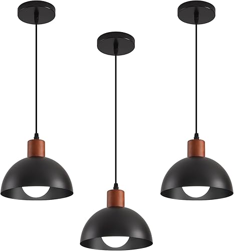 Miniatura 14 de Lámpara colgante tejida estilo bohemio, lámparas colgantes de ratán para isla de cocina, iluminación colgante de granja con pantalla de mimbre 1