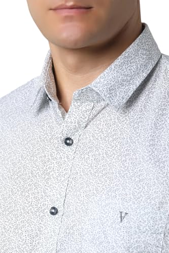 Image of Van Heusen Casual Printed Shirt for Men| Premium Cotton| Full Sleeves| Slim Fit |Breathable Fabric
