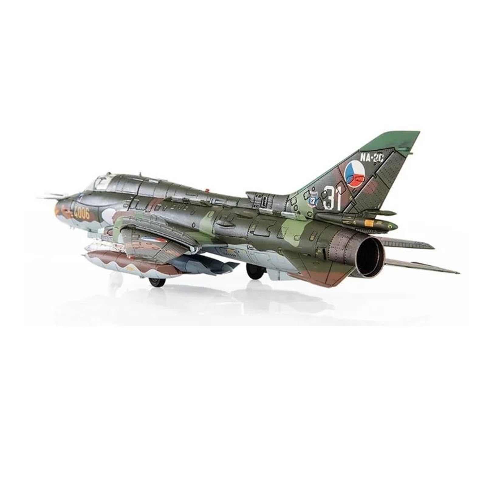 Odlew metalowy samolot w skali 1/72 dla czeskich sił powietrznych Su-22 M4 instalator samolot myśliwski Model samolotu do kolekcji i wyświetlania