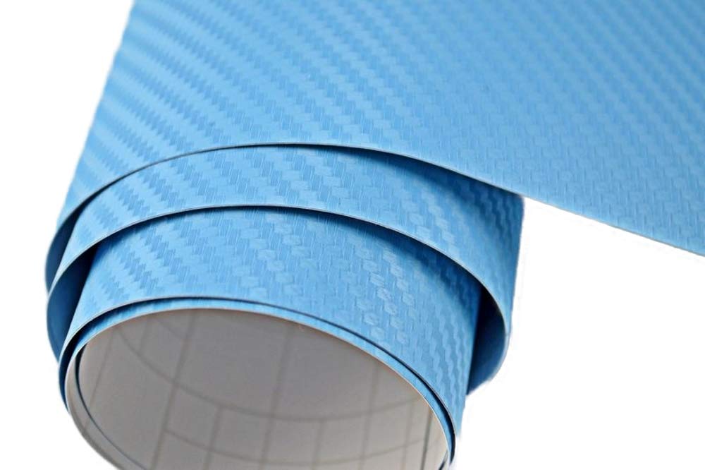 Neoxxim 3D Carbon Foil Light Blue 30 x 150 cm Car Film Decorative Film Air Channel Film