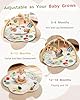 Baby Play Gym & Activity Mat, 5 Developmental Zones Tummy Time Mat with 4 Detachable Sensory Toys, Early Skills & Sensory Development Mat, Newborn Essentials Baby Shower Gift #4