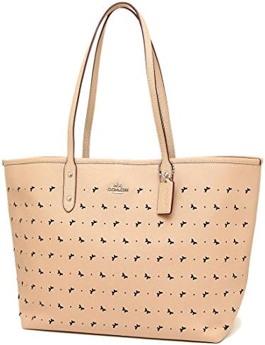 Amazon コーチ バッグ アウトレット レディース Coach F59345 Sveqo クロスグレインレザー シティートート トートバッグ ビーチウッド 並行輸入品 Coach コーチ シューズ バッグ
