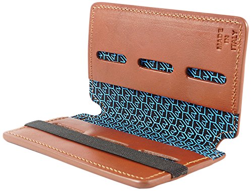 4V Design Wally - Estuche para Tarjetas SD en Cuero, Color marrón