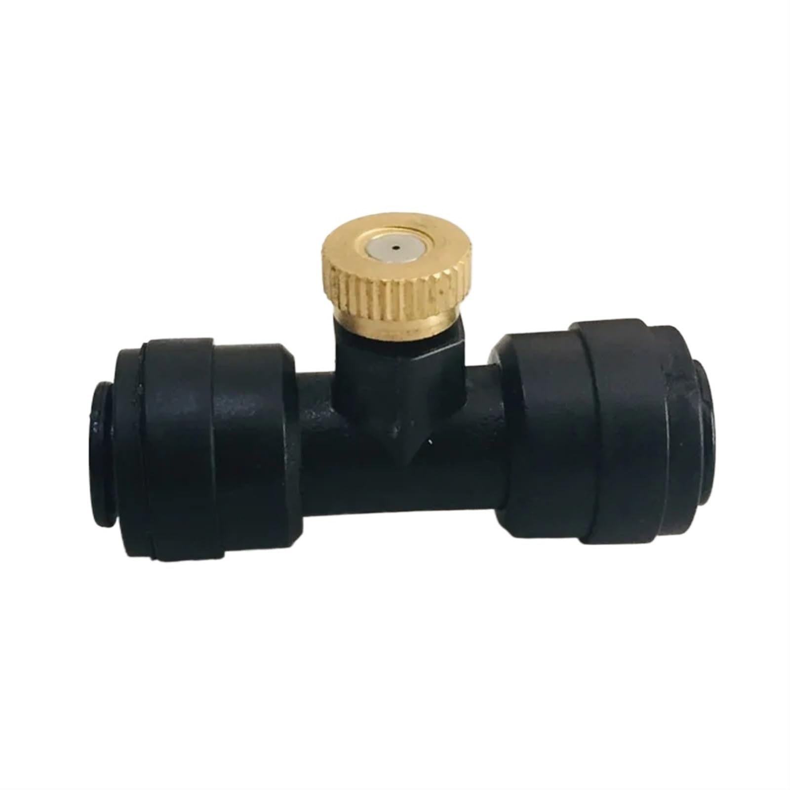 Brass Mister Nozzles Slip-Lock Outdoor Misting Nozzle Water Brass Mist Mister Nozzles Kit(Black 0.3mm)