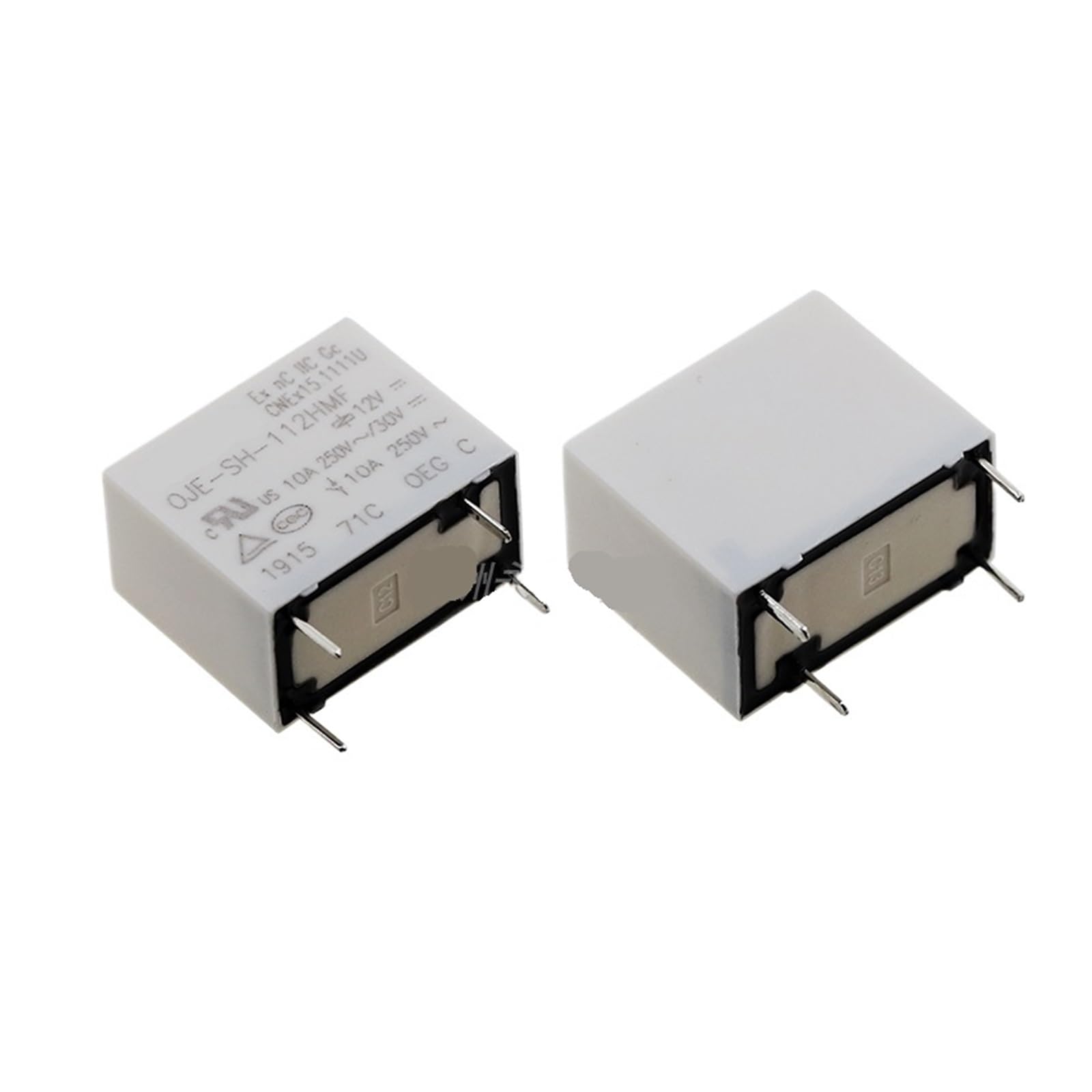 AARTERZZA 5PCS, Relay OJE-SH-112HMF 12VDC 10A 4PIN 12V Power Relay