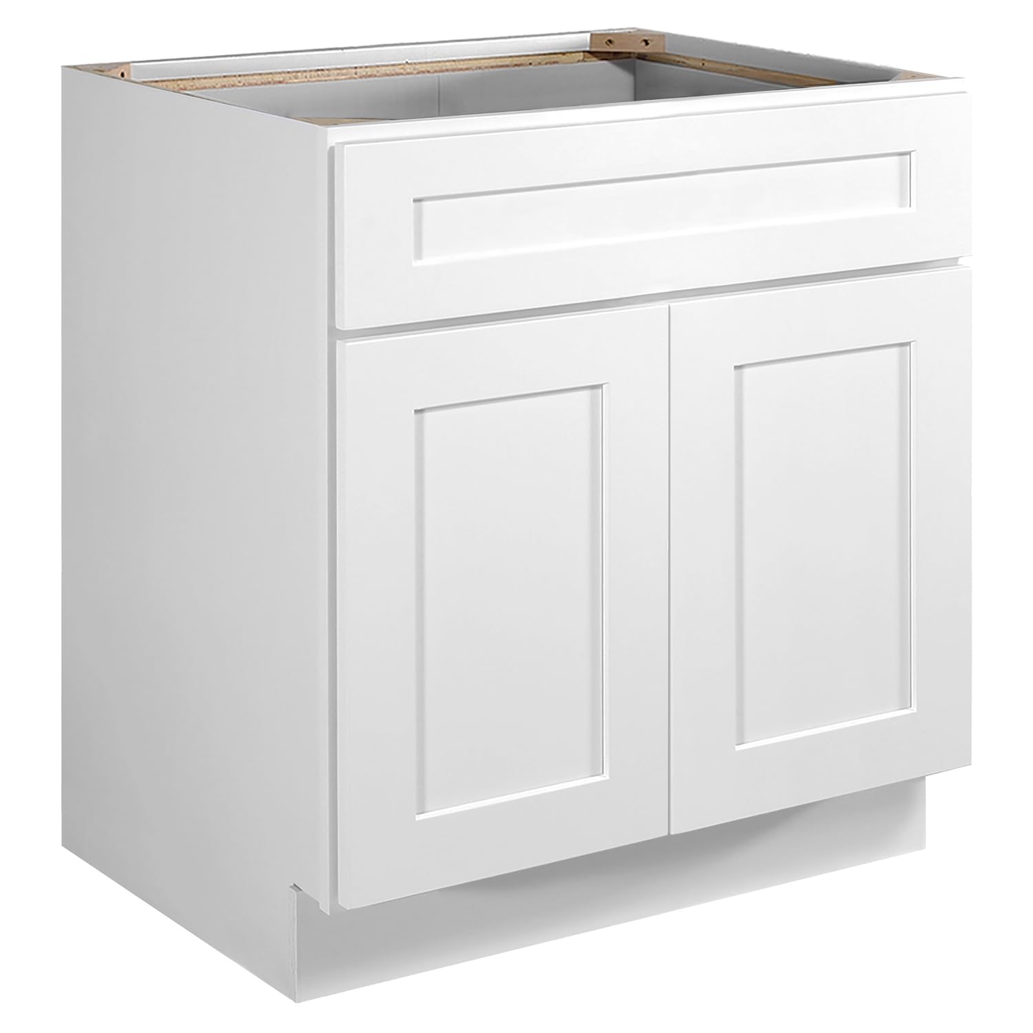 Design House 561472 Brookings Unassembled Shaker Sink Base Kitchen Cabinet SB30 30x34.5x24, White