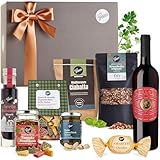 Gepp’s Feinkost Italienreise I Geschenkset mit italienischen Delikatessen I Edle Geschenkbox mit Rotwein (750 ml), Trüffel-Olivenöl und vielem mehr I Hochwertiges Geschenk