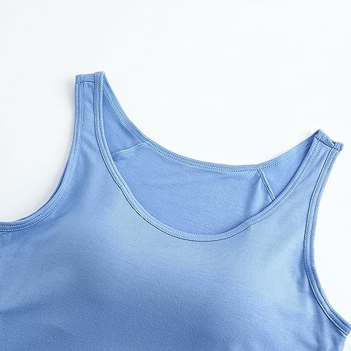 Image of Womens Modal Built-in Bra Padded Camisole Yoga Tanks Tops