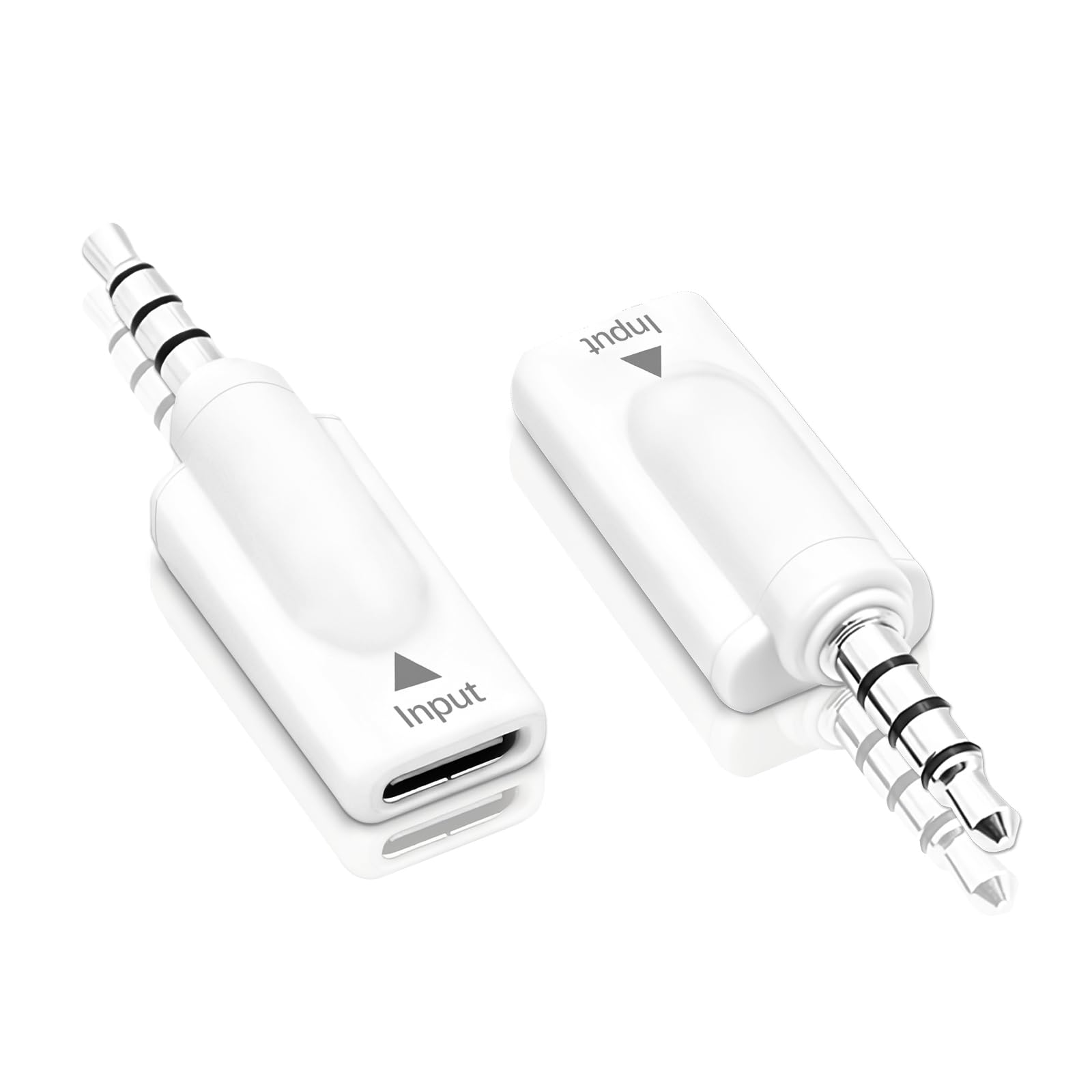 Poyiccot Headphone Jack to USB C Adapter(2 Pack), USB C Female to 3.5mm Male Jack Audio Adapter Compatible with MP3 Players, Smartphone Headphones,CD Players, Laptops, Tablets White.-image-18
