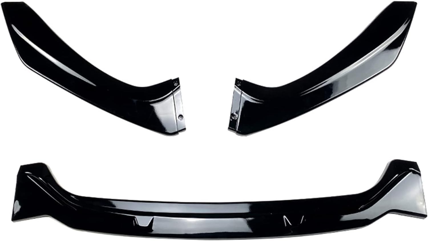 Auto Paraurti Anteriore Spoiler Labbro per BMW 1 Series F20 F21 M-Pack 118i 120i 2015-2019, Anticollisione Anteriore Paraurti Lip Spoiler Labbro Splitter Diffusore,Glossy-Black
