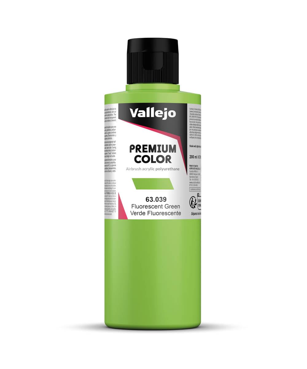 Vallejo 63.039 - Fluorescent Green, 200 Ml - New