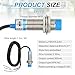 MECCANIXITY 2Pcs Inductive Proximity Sensor,NPN NC M18 DC 6-36V 300mA Proximity Switch Detector Approach Sensor 8mm 3 Wire for Industrial Automation LJ18A3-8-Z/AX
