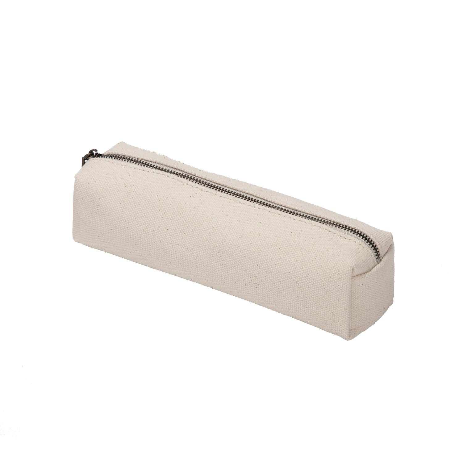 YONBEN Canvas Pencil case cartuchera para poner boligrafo Stationery Bag Pencil case Storage Cosmetic Bag (Beige, S) — image 1