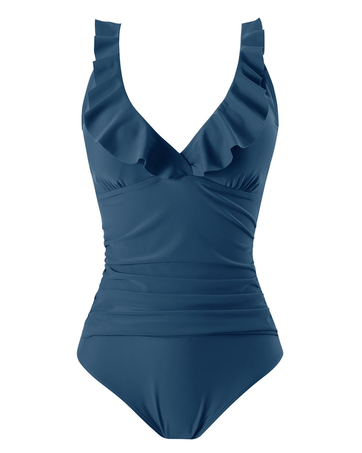Maillot de Bain Femme contrôle du Ventre Plage Mode Maillot de Bain Une pièce Maillot de Bain Push Up Taille Haute Maillot de Bain