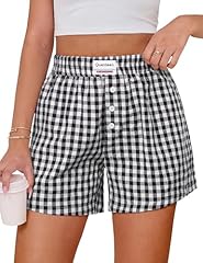 Buttons-black White Plaid