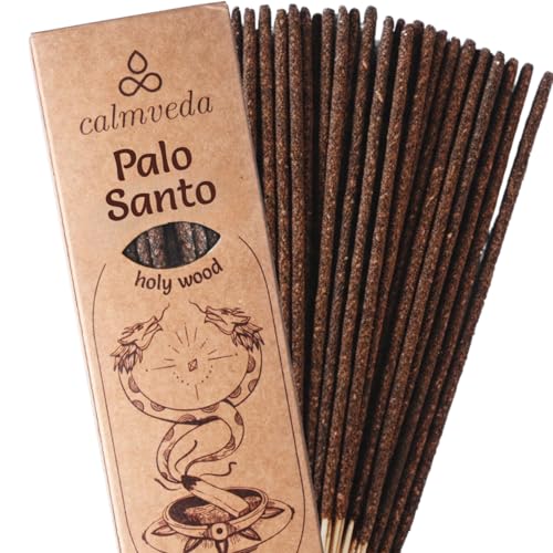 Smudge Palo Santo Sticks Incense - for Energy Cleansing Protection Incense (24+ Sticks 9 inches) Thick Natural Incense with Real Peru Palo Santo Resin |Inciensos para Sacar Malas Energias