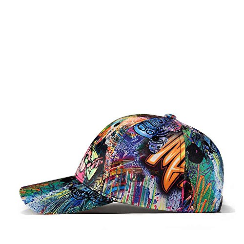 Quanhaigou Printed Baseball Cap,Graffiti Unisex Snapback Hip Hop Hats Cool Adjustable Summer Hats (Blue Eyes) #TOP6
