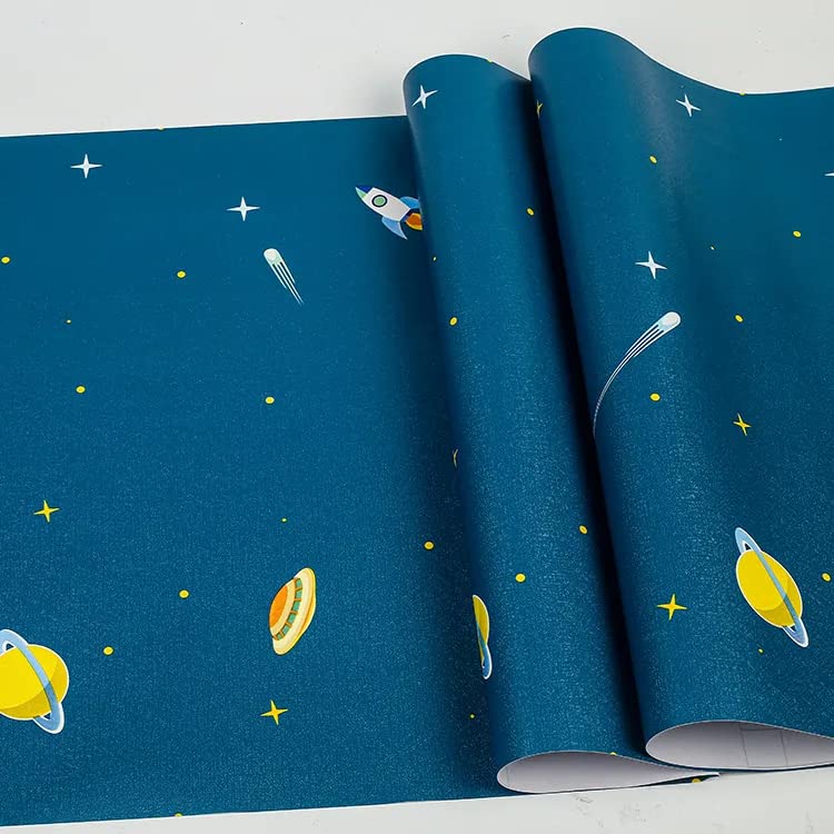 Maefele® Blue Space Wallpaper with Planets and Stars Design Self-Adhesive PVC Wallpaper 304CM X 45CM (B0C1GYX1SV) Amazon Price History, Amazon Price Tracker