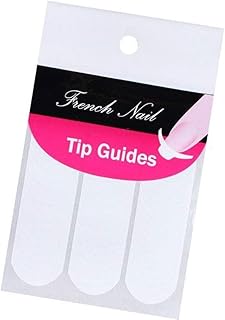 240 Pcs White Nail Sticker, Manicure Nail Art Tips Form Guide Sticker Edge Tape DIY Stencil Tool Stickers Decals