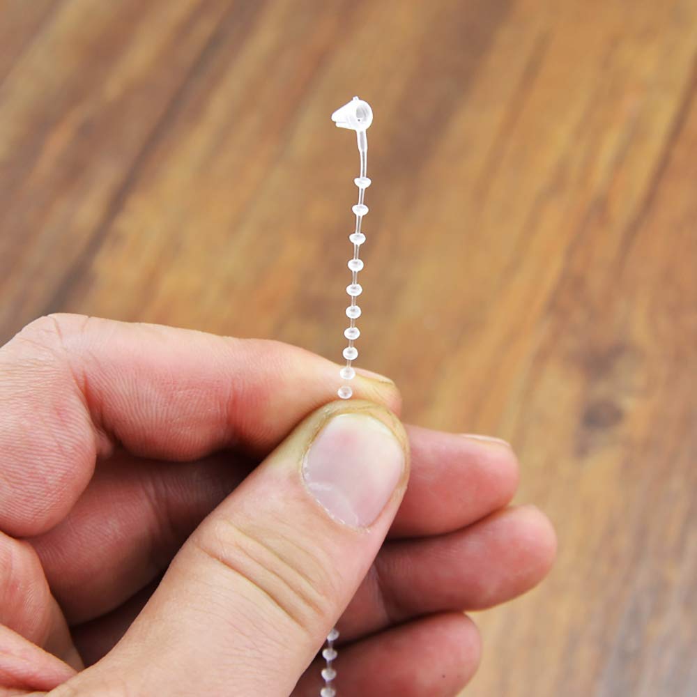 Nuobesty 5000pcs Attache En Plastique Crochet Étiquette Snap Lock Boucle De Sécurité Pour Magasin De Détail Vêtements 8 Cm (Blanc