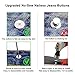 COIWAHWUN Jeans Buttons, 15 Sets 17mm No-Sew Nailess Removable Metal Jeans Button Replacement Repair Combo Thread Rivets and Screwdrivers