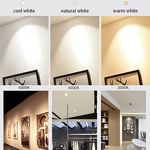 Focos de techo para cocina y sala de estar modernos focos orientables LED empotrables 5