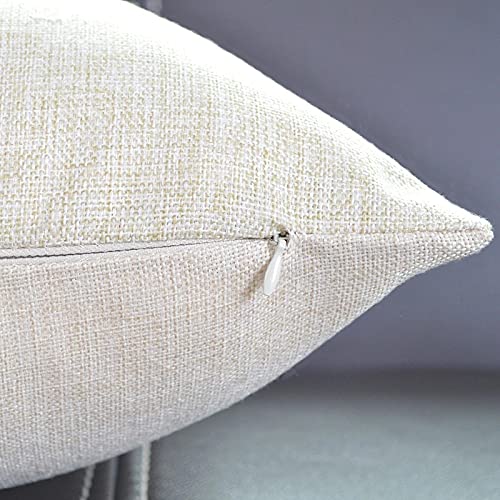 Federa Per Cuscino Smooffly Beige Con Stampa Di Pesci – 45x45 Cm, Tessuto 50% Cotone 50% Lino, Chiusura Con Cerniera Nascosta, Decorazione Per Divano E Letto