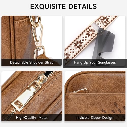 APHISON Quilted Crossbody Bags for Women Trendy,Vegan Leather Small Crossbody Purses Shoulder Handbags with Adjustable Strap4