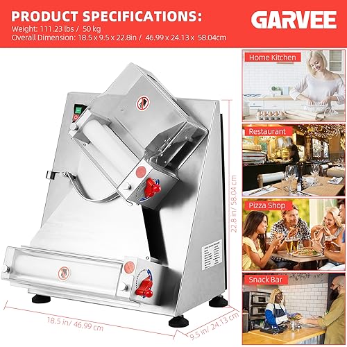 Garvee Commercial Pizza Dough Roller Sheeter thumb #5