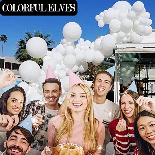 Image of 100pcs Small White Balloons 5 inch Mini White Latex Helium Balloon for Wedding Party Decorations
