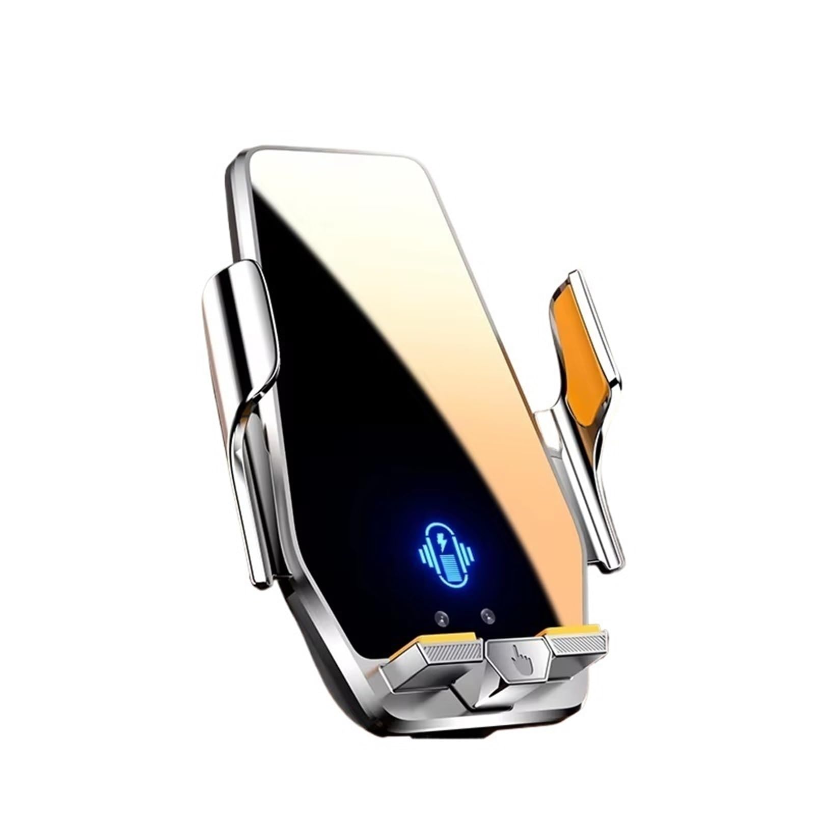 Per IPhone 15 14 13 12 Supporto Universale Telefono Auto Stazione Ricarica Rapida Wireless 66 W Caricabatterie Automatico A Induzione Infrarossa Porta Cellulare Auto(Black)