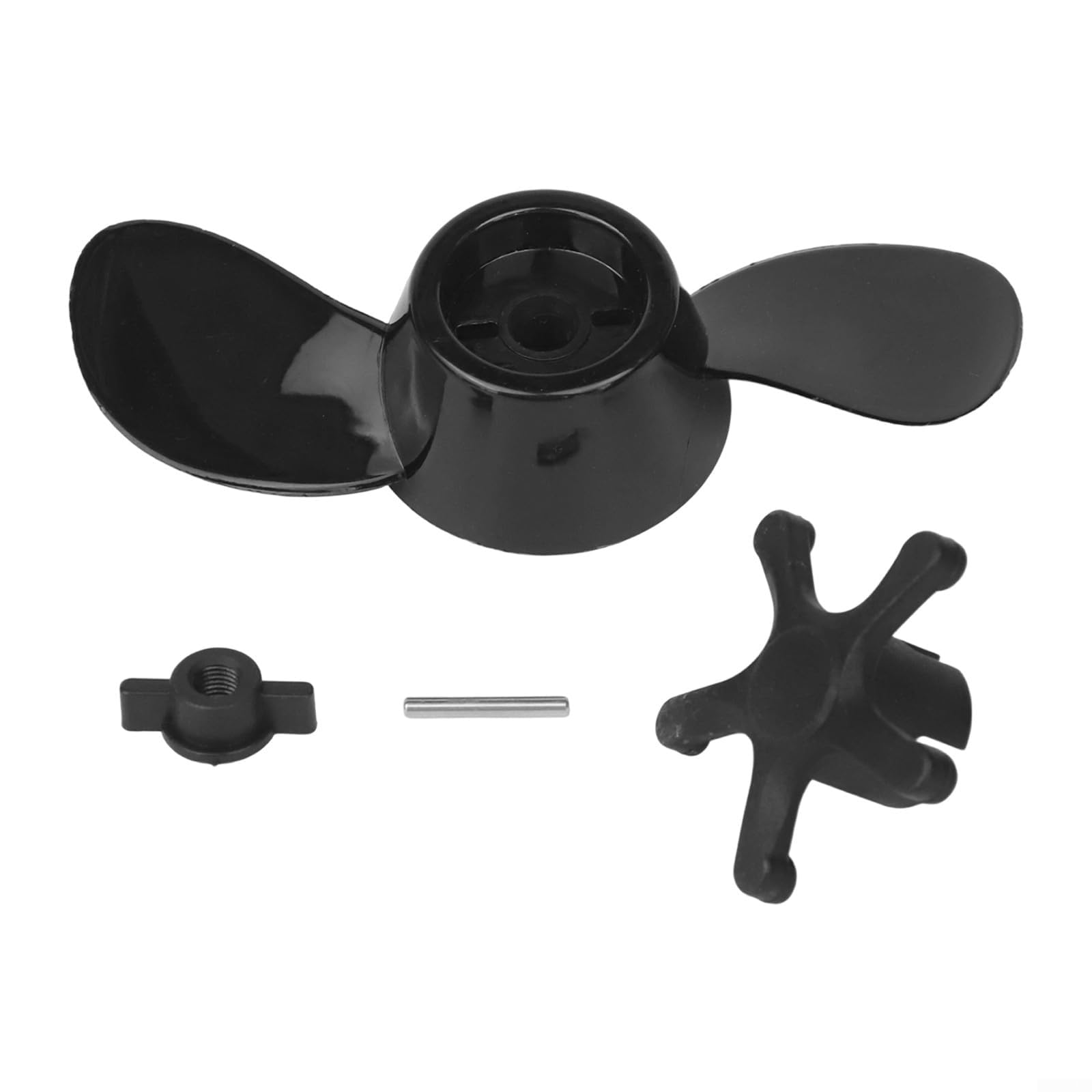Marchfunny 2-Blade 3-Blade Marine Propeller Electric Outboard Propeller, Carbon Steel Boat Motor Parts, For Watersnake for AQUA Marina,Black(18lb)