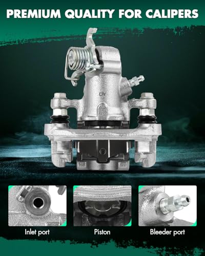 Image of SCITOO 19B3303 Rear Right Disc Brake Caliper w /Bracket Fit For Hyundai For Elantra 2005-2006,For Kia For Spectra 2005-2009,For Kia For Spectra5 2005-2009, Single Piston
